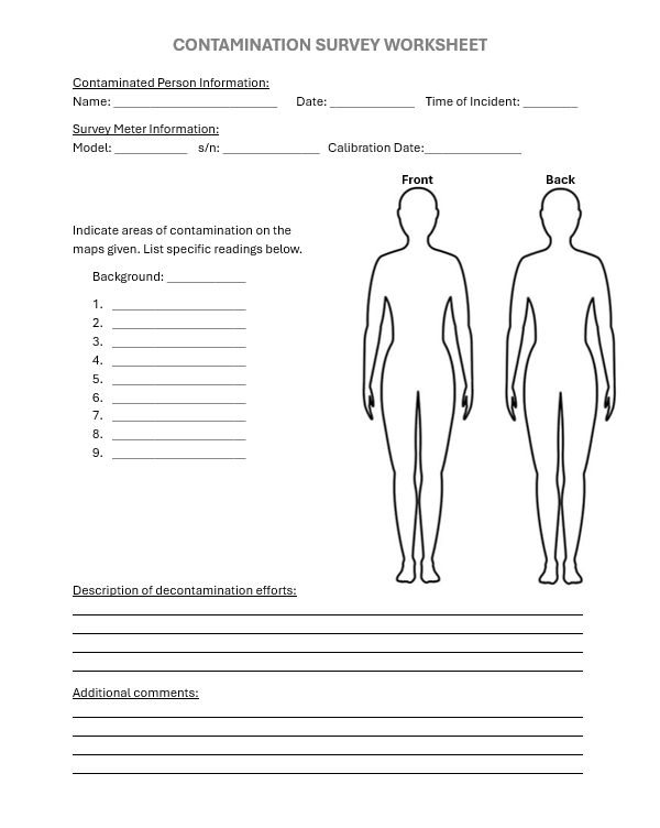 survey worksheet