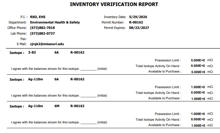 inventory verification